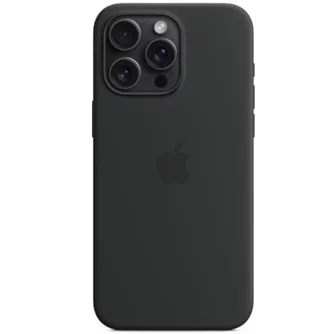 Husă Original iPhone 15 Pro Max Silicone Case with MagSafe Black