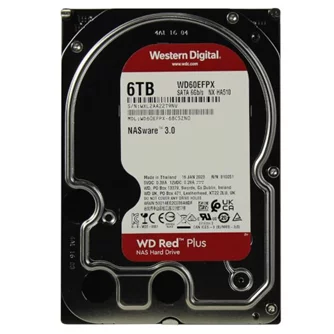 Dispozitiv de stocare HDD Western Digital Red Plus WD60EFPX 6TB