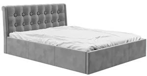 Image Кровать BonMebel Лагуна велюр подъемный механизм 160x200 Серый