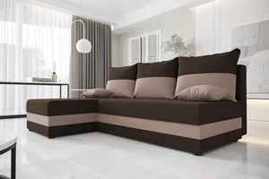 Image Canapea de colt Space Meble Hewlet Sawana 16/Sawana 22 Brown Dark, Brown Light