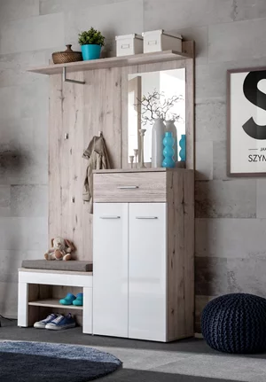 Image Прихожая ASM Gustavo II DWW GV2 Wellington Oak, White Gloss