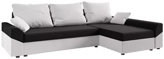 Диван угловой Space Meble Denver L Rainbow 15, Rainbow 31 Black, White