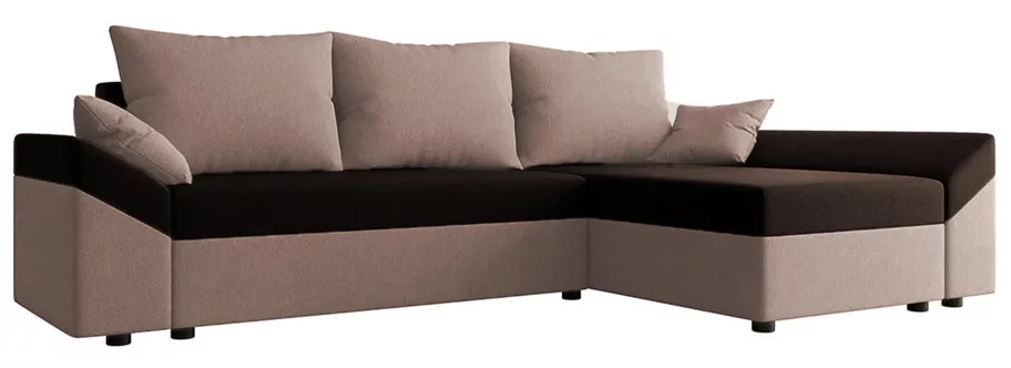 Image Диван угловой Space Meble Dante L Sawana 16, Sawana 22 Dark Brown, Light Brown