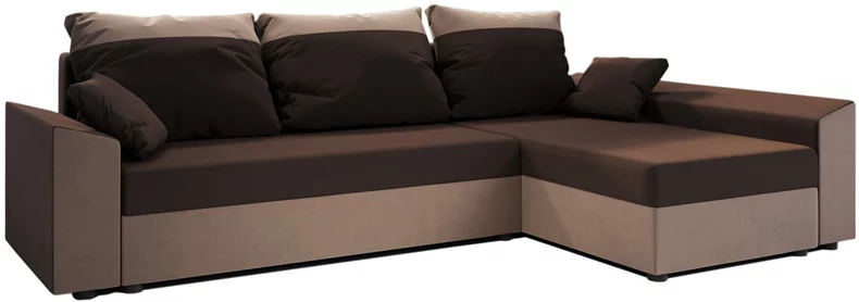 Image Canapea de colt Space Meble Paul L Rainbow 20, Rainbow 05 Brown, Brown Light