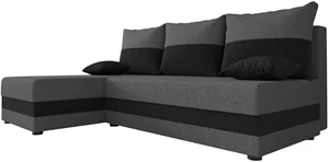 Image Canapea de colt Space Meble Hewlet Sawana 05, Sawana 14 Gray Dark, Black