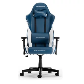 Игровое кресло DXRacer GLADIATOR-23-L-BW-X1 Blue/White