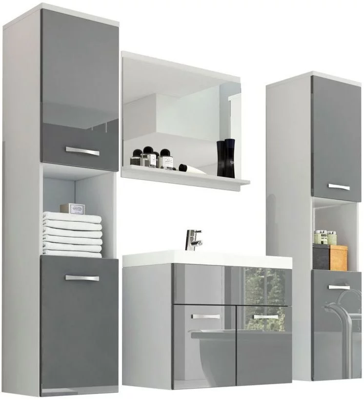 Image Комплект мебели Bratex Montreal XL White/Gray Gloss