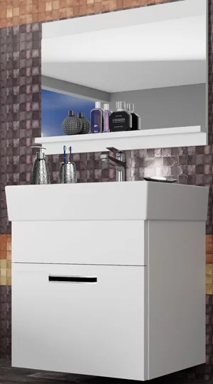 Image Комплект мебели Belini Korsyka 1 KOR M 1/1/W/W/0/ZW White Matt/White