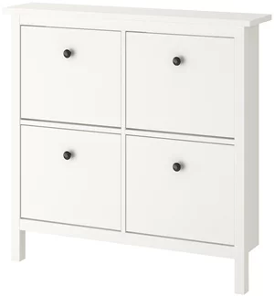 Image Тумба для обуви Ikea Hemnes 4 отделения 107/101 Белый