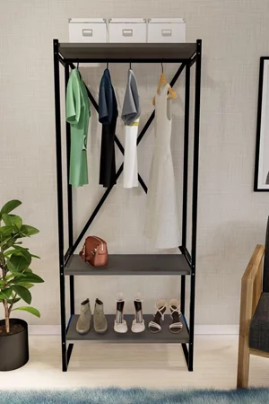 Image Прихожая Fabulous Metal Coat Stand Anthracite/Black
