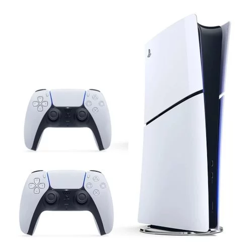 Image Console de jocuri Sony PlayStation 5 Slim Digital Edition 825Gb White + PS5 Dualsense