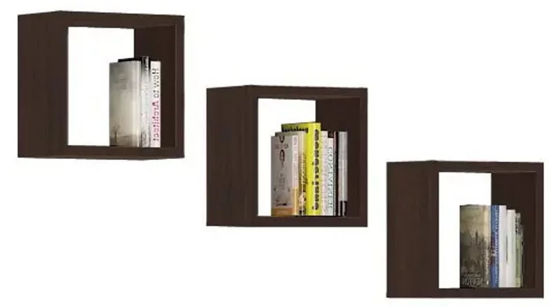 Image Полка Akord 3szt 25x25 Wenge