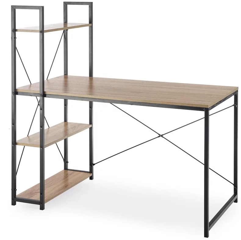 Image Письменный стол Halmar Narvik B1 Sonoma Oak/Black