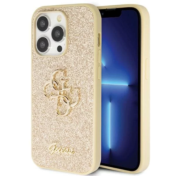 Image Чехол Guess iPhone 14 Pro Max Gold Glitter