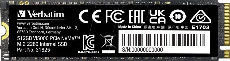 Image Dispozitiv de stocare SSD M.2 NVMe Verbatim Vi5000 2.0 TB