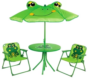 Set mobila de grădină Strend Pro Melisenda Frog 1+2 Green