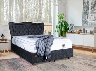 Кровать Ideal Mobila Mila 160x200 Black