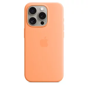 Image Чехол Original iPhone 15 Pro Silicone Case Orange Sorbet