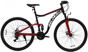 Bicicleta Belderia Camp XC 200 Double Suspension R29 GD-SKD Black/Red
