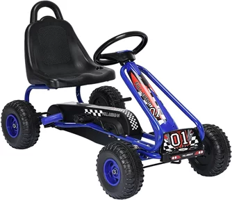 Karting cu pedale Costway TY327797BL Blue, Black