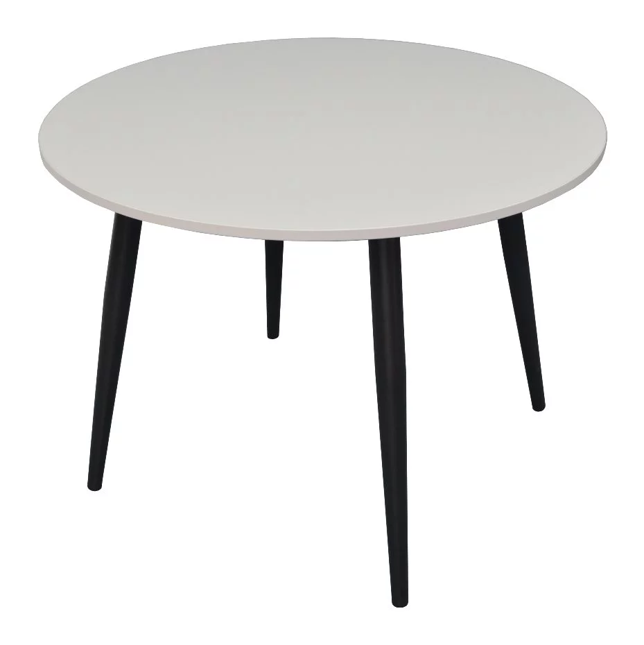 Masa de bucatarie Evelin DT-402-3 W1100 White Mat/Metal Black