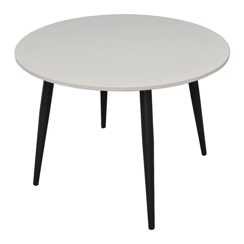 Image Стол для кухни Evelin DT-402-3 W1100 White Mat/Metal Black