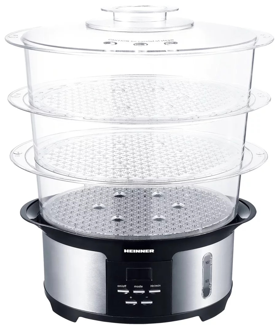 Image Aparat de gătit cu aburi Heinner HSA-1000XMC Inox/Black