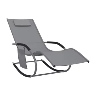 Fotoliu Cactus 160x63 cm Gray