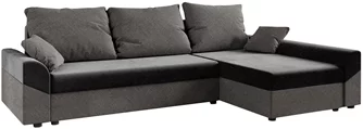 Canapea coltar Space Meble Denver L Sawana 05/Sawana 21 Gray/Dark Gray