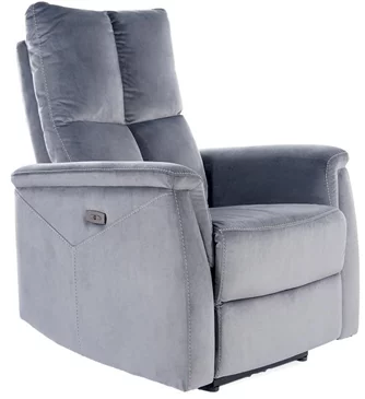 Fotoliu Signal Neptun M Velvet Bluvel 14 Grey