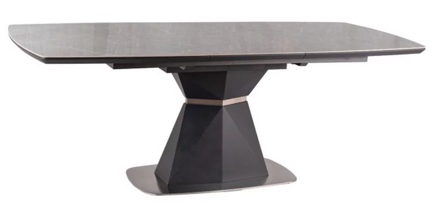 Image Стол раскладной Signal Cortez Ceramic Marble Gray Effect/Matte Anthracite