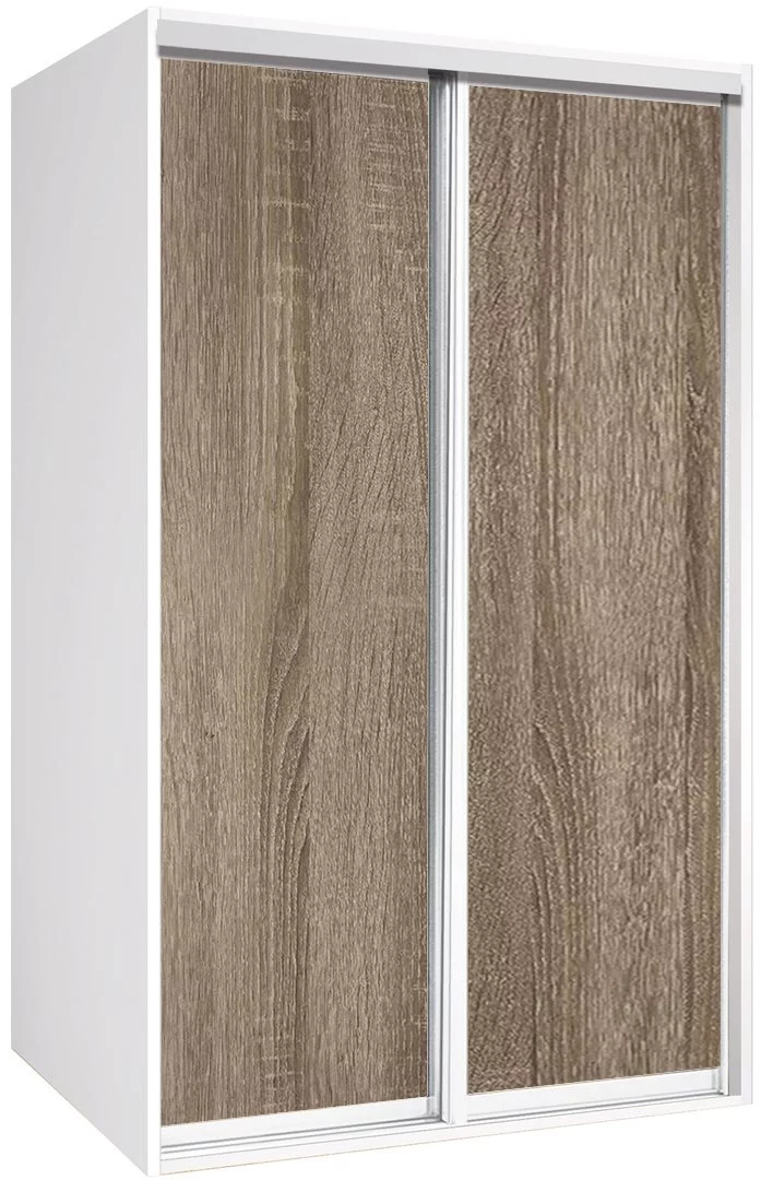 Image Шкаф купе Modern Braun Top 2 160x210x45 2 ДСП White/Sonoma Oak Truffle