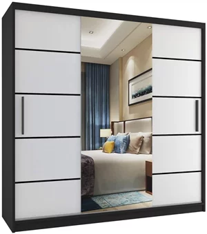 Image Dulap-Cupă Belini Premium MT SZP5/1/B/W/0/KLP White Matt/Black