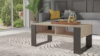 Журнальный столик TopEshop Modern 2P Sonoma Oak/Black