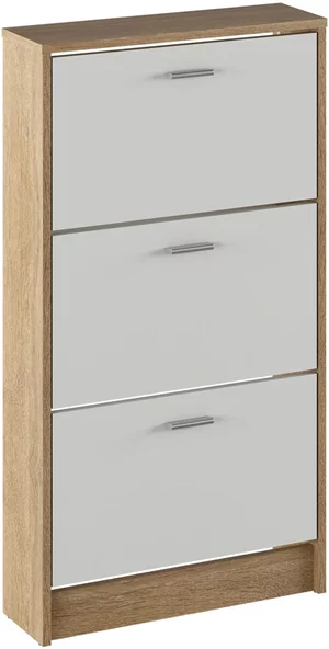 Image Тумба для обуви Tempo Kondela Mobi 13 Sonoma Oak/White