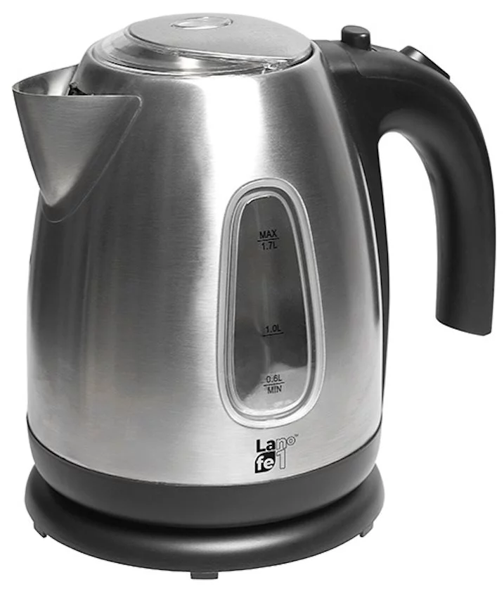 Ceainic electric Lafe CEG003 Inox/Black