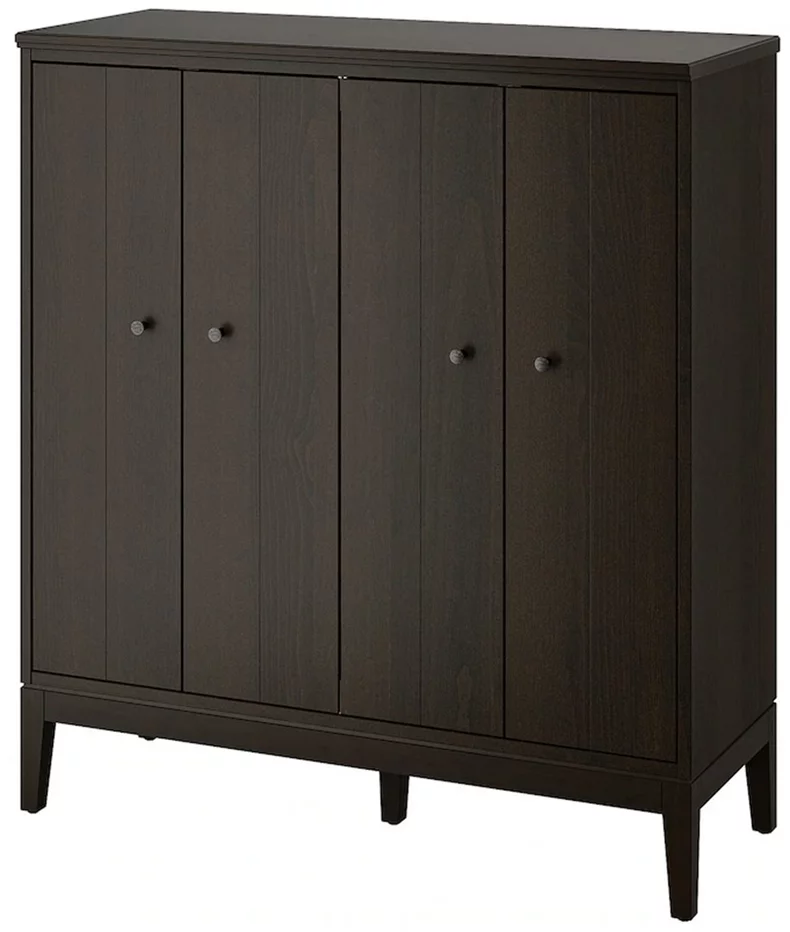 Image Dulap Ikea Idanas 121x135 Dark Brown Stain
