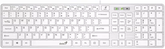 Клавиатура Genius SlimStar 126 White
