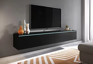Image Тумба под телевизор  Bratex Lowboard D 180 Black Graphite