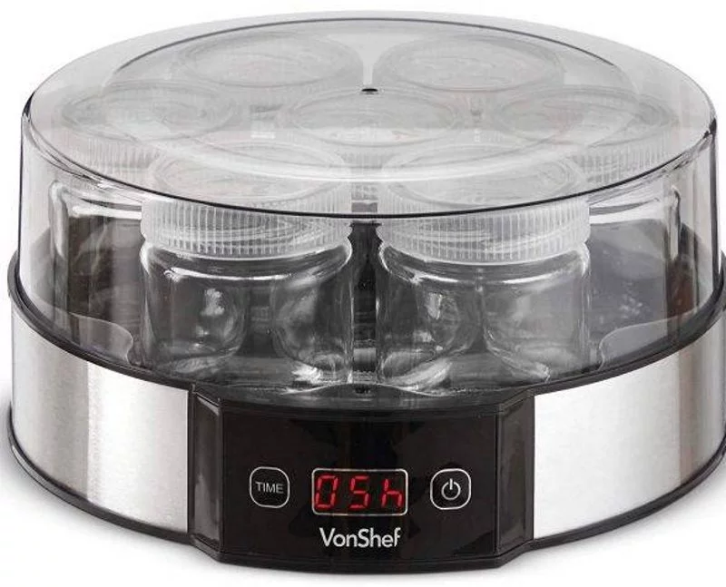 Image Aparat de iaurt VonShef 2000019 Silver/Black