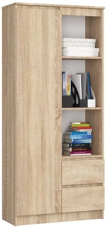 Image Шкаф Akord R11 R80 1D2SZ Sonoma Oak