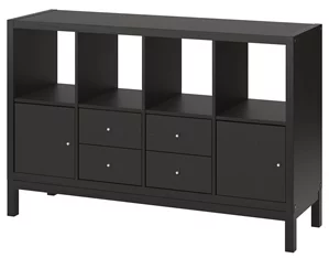 Image Стеллаж Ikea Kallax 147x94 Black-brown