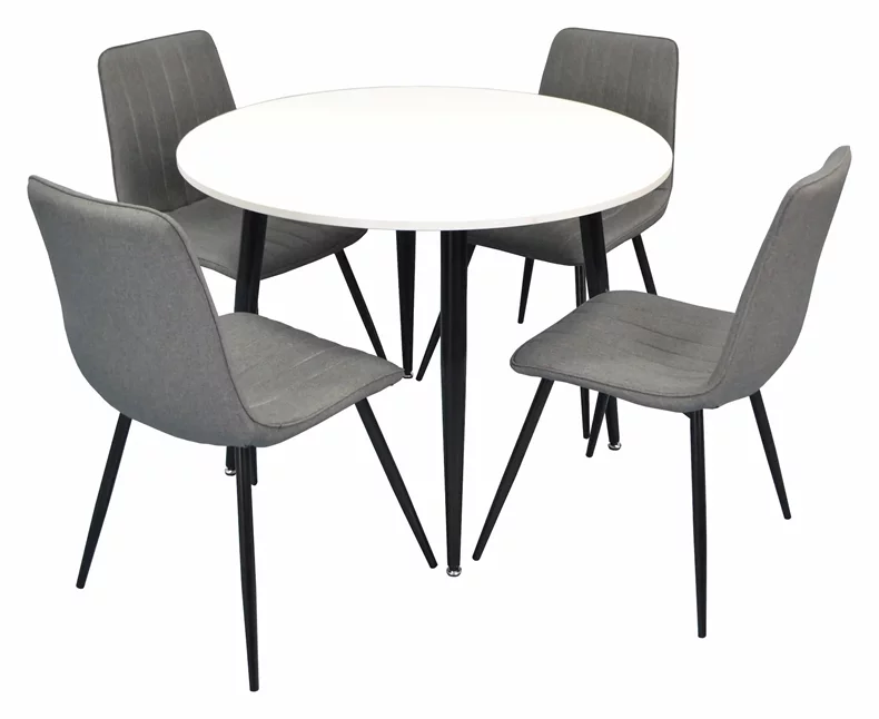 Image Комплект для кухни Evelin DT 402-3 + 4 scaune XR-154B Grey 5