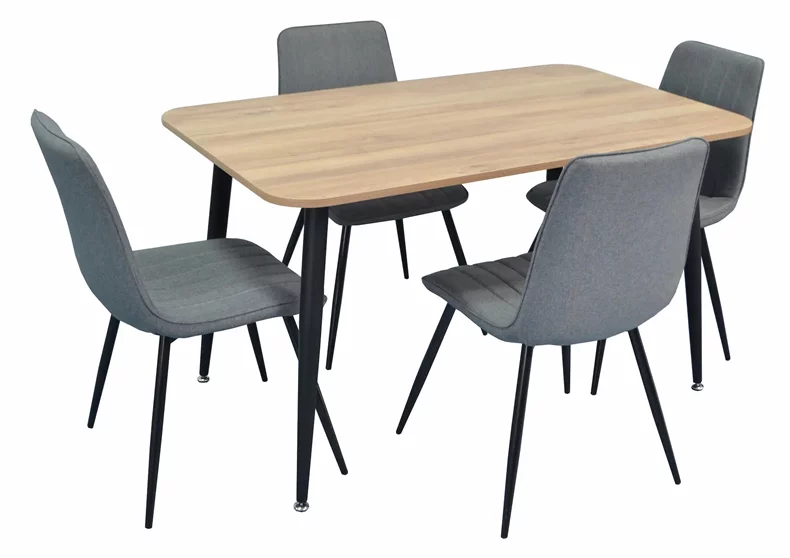 Image Set de bucatarie Evelin DT 405-2 + 4 scaune XR-154B Grey 5