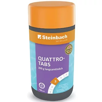Мульти-функциональные таблетки хлора Steinbach “Quattro – tabs” 1kg