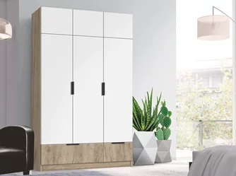 Dulap Modern Komfort 135 Kraft Oak Grey/White