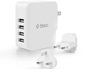 Image Incarcator Ttec 4*USB-A 5.1A 25W White