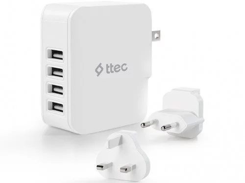 Image Incarcator Ttec 4*USB-A 5.1A 25W White