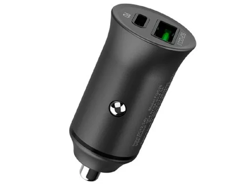 Image Зарядное устройство Helmet Dual Port PD+USB 30W Smart Series Black