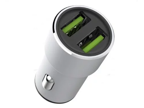 Image Зарядное устройство Helmet with Lightning Cable 2xUSB 2.4A Silver